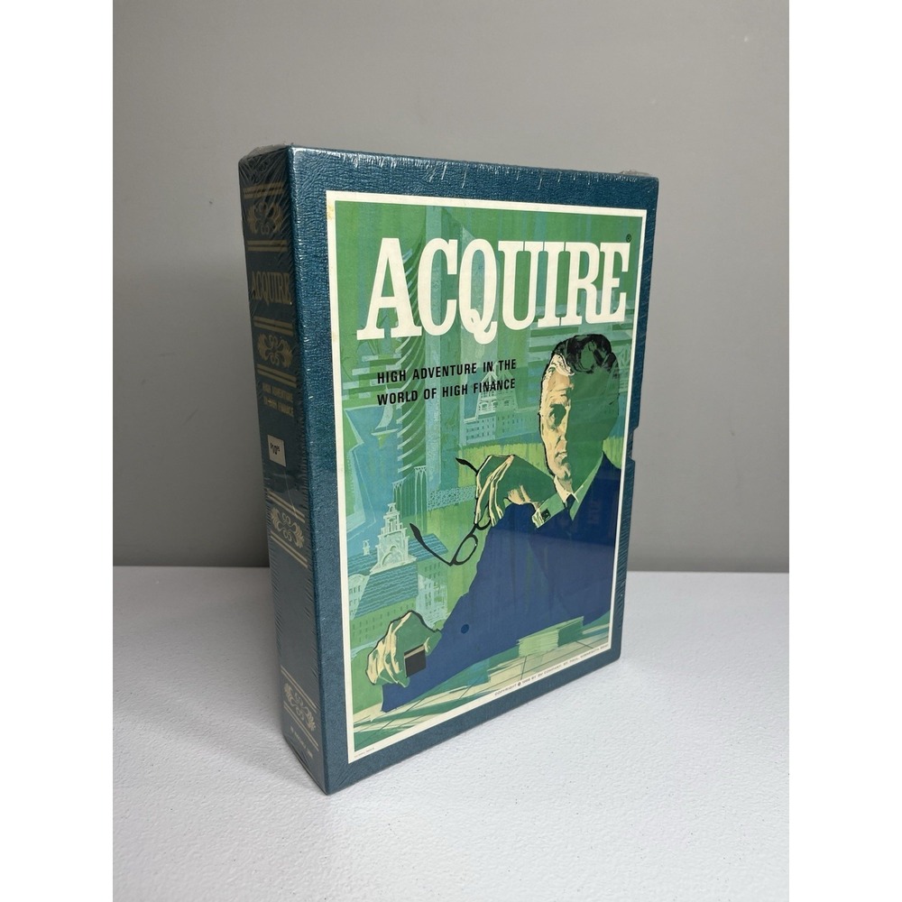 Vtg 1976 Acquire 3M Bookshelf‎ Hotel Real Estate Board Game New Factory Sealed
